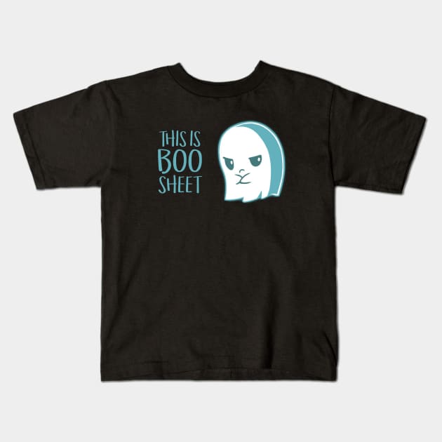 Boo Sheet Kids T-Shirt by Arlinep